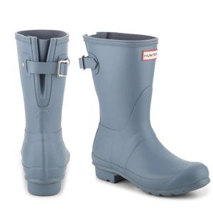 Hunter Rain Boots Original Short Gull Grey/Blue